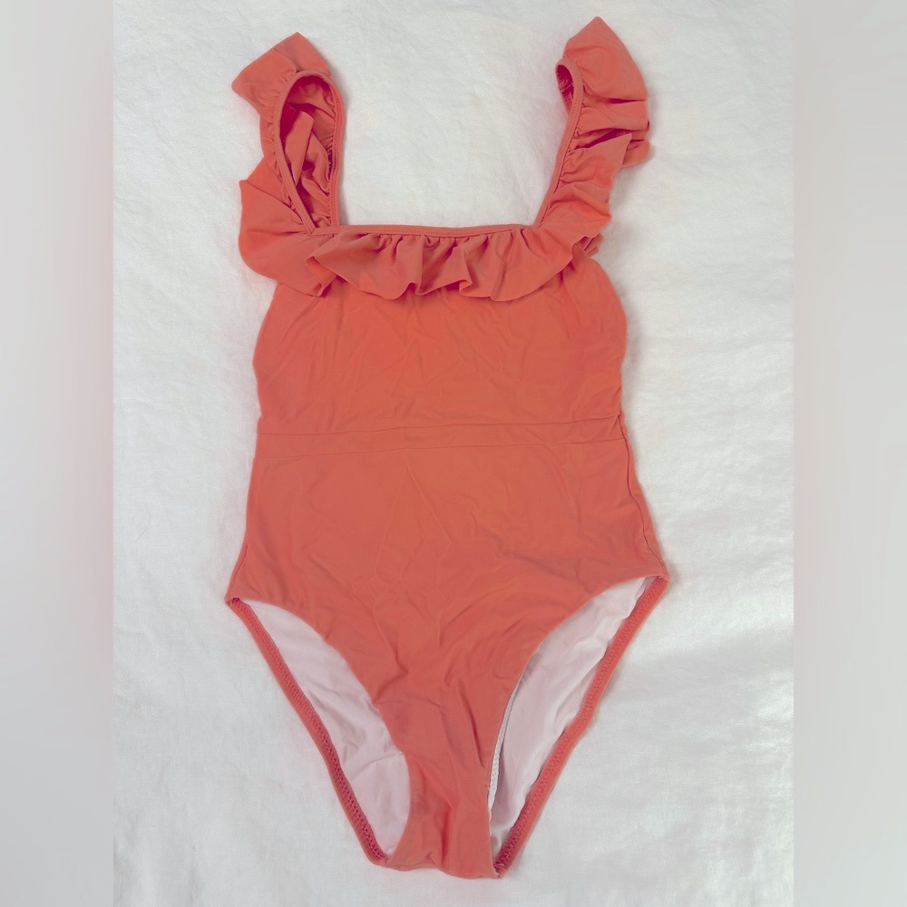 Minnow Women’s Coral Ruffle One Piece Swimsuit